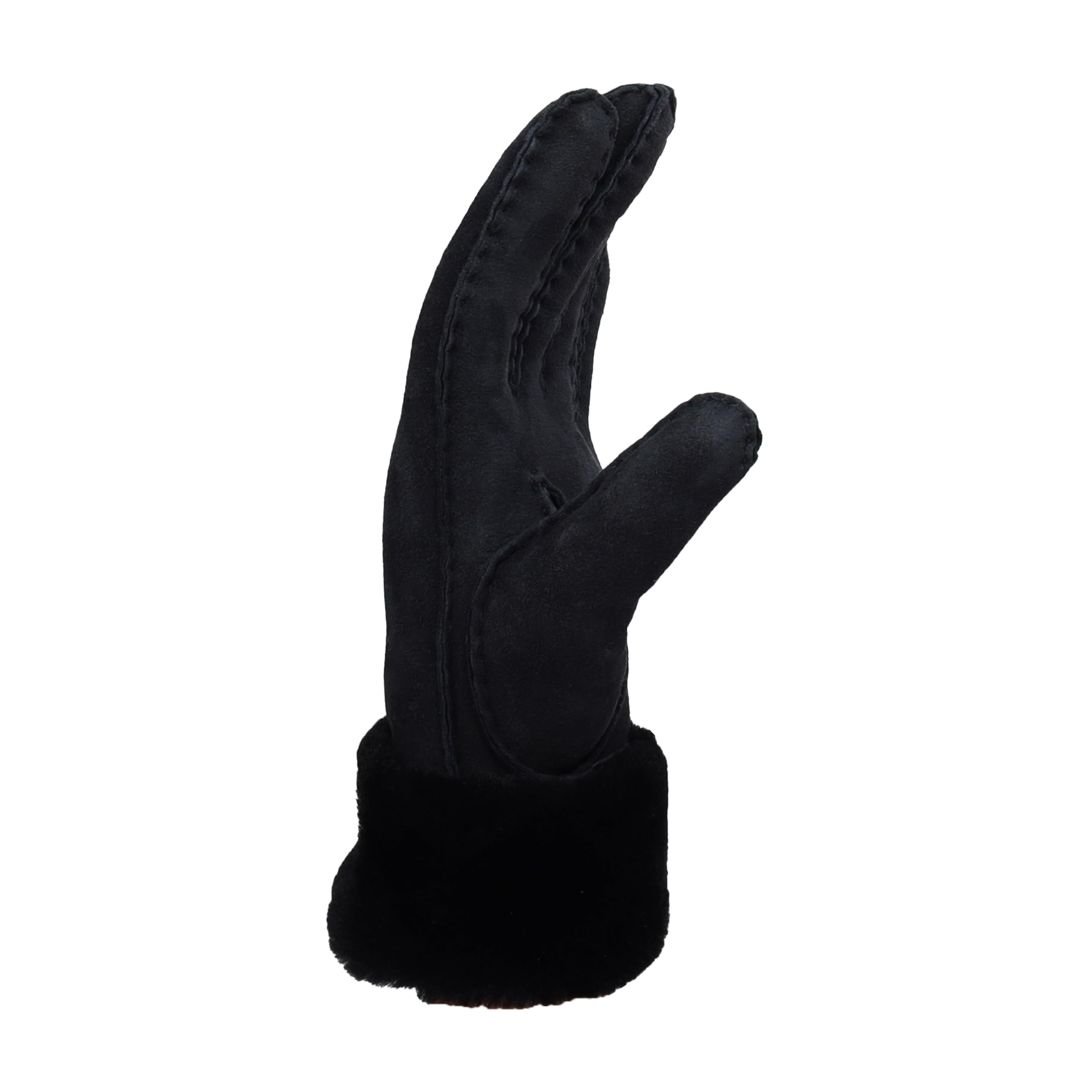 Foto 3 pulgar | Guantes de Invierno Ugg de Piel Negro para Mujer - Venta Internacional