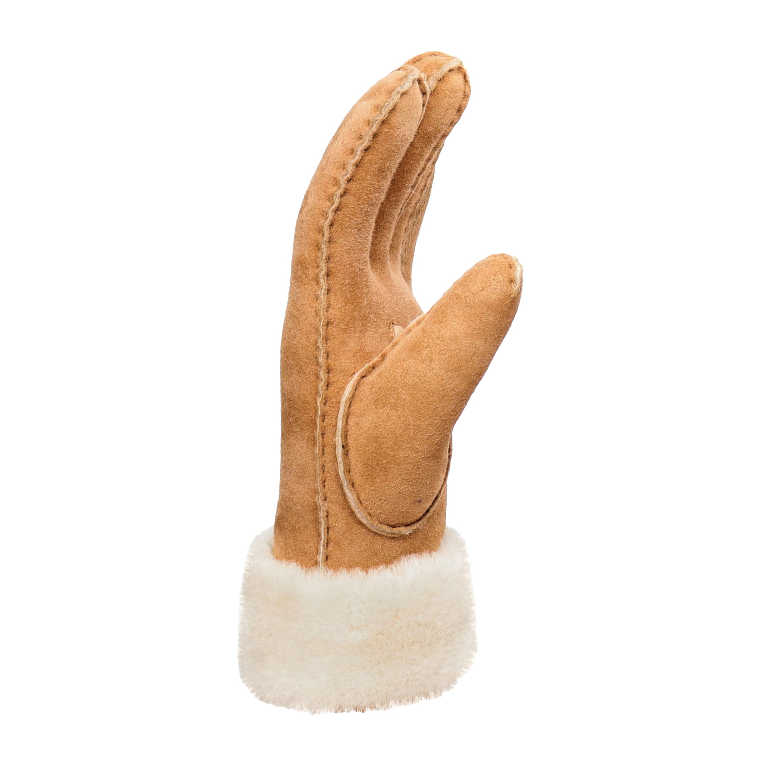 Foto 3 pulgar | Guantes de Invierno Ugg de Piel Café para Mujer - Venta Internacional