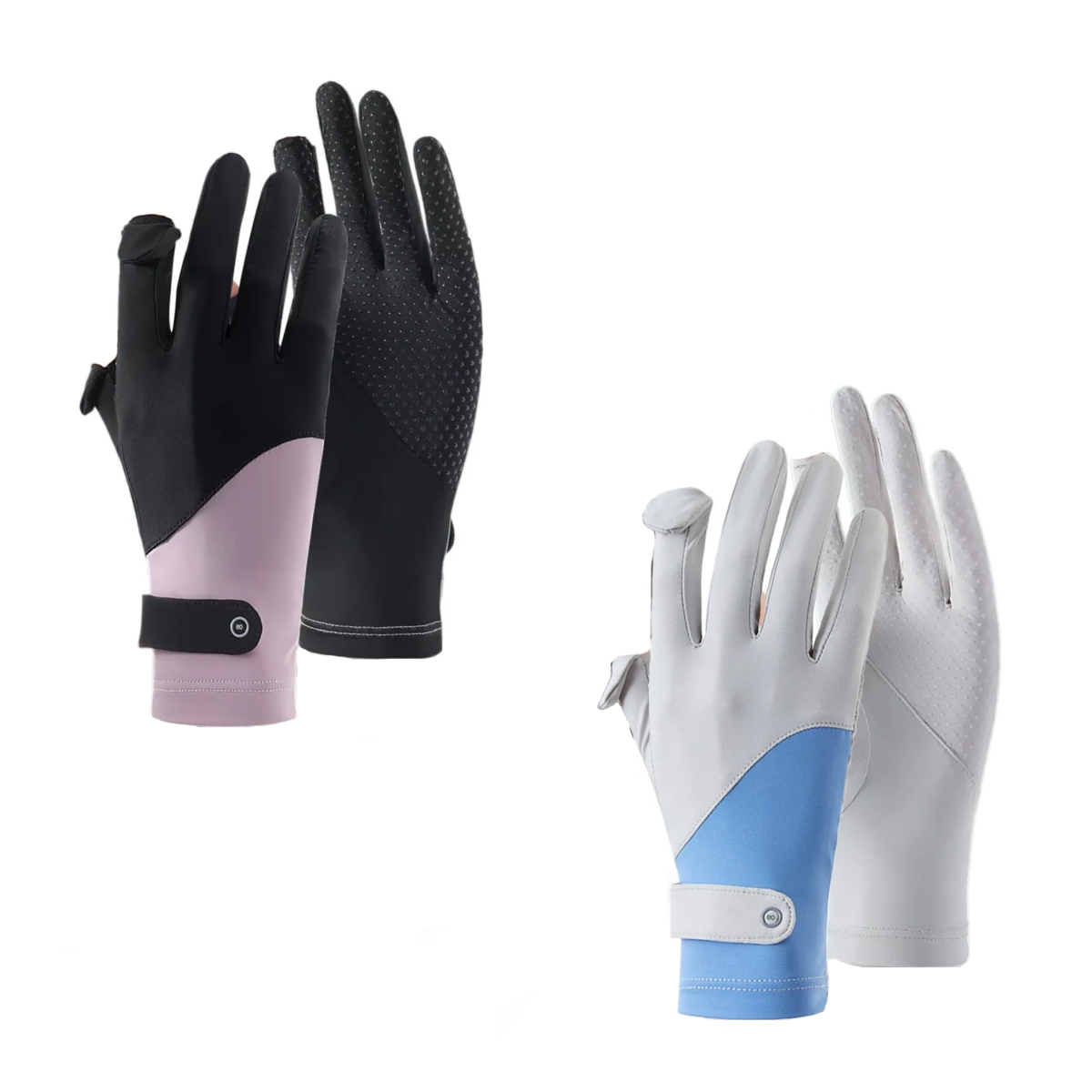 Foto 2 pulgar | 2par Guantes Protección Solar Antideslizantes Eo Safe Imports Esi-20023 Azul
