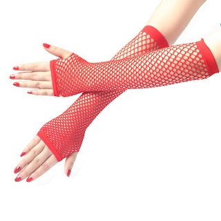 Foto 1 | Guantes Huoguo Para Mujer Y Niña Sexy De Neón Largos Sin Dedos - Venta Internacional.
