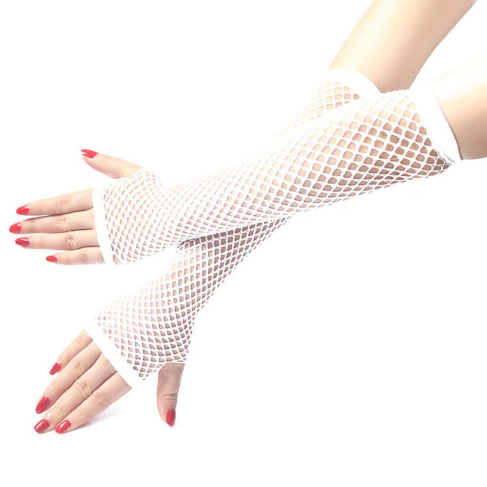 Foto 3 pulgar | Guantes Huoguo Para Mujer Y Niña  Sexy  De Neón  Largos  Sin Dedos - Venta Internacional.