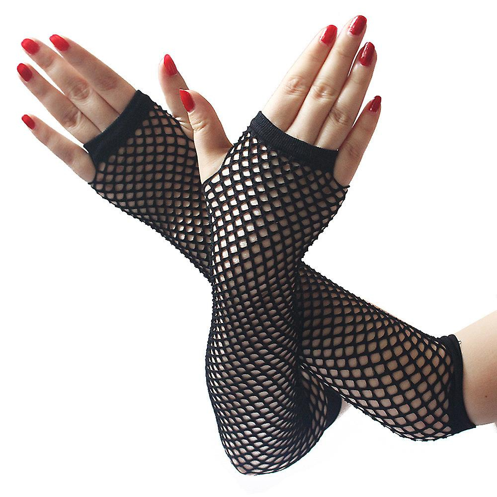 Foto 2 pulgar | Guantes Huoguo Para Mujer Y Niña  Sexy  De Neón  Largos  Sin Dedos - Venta Internacional.