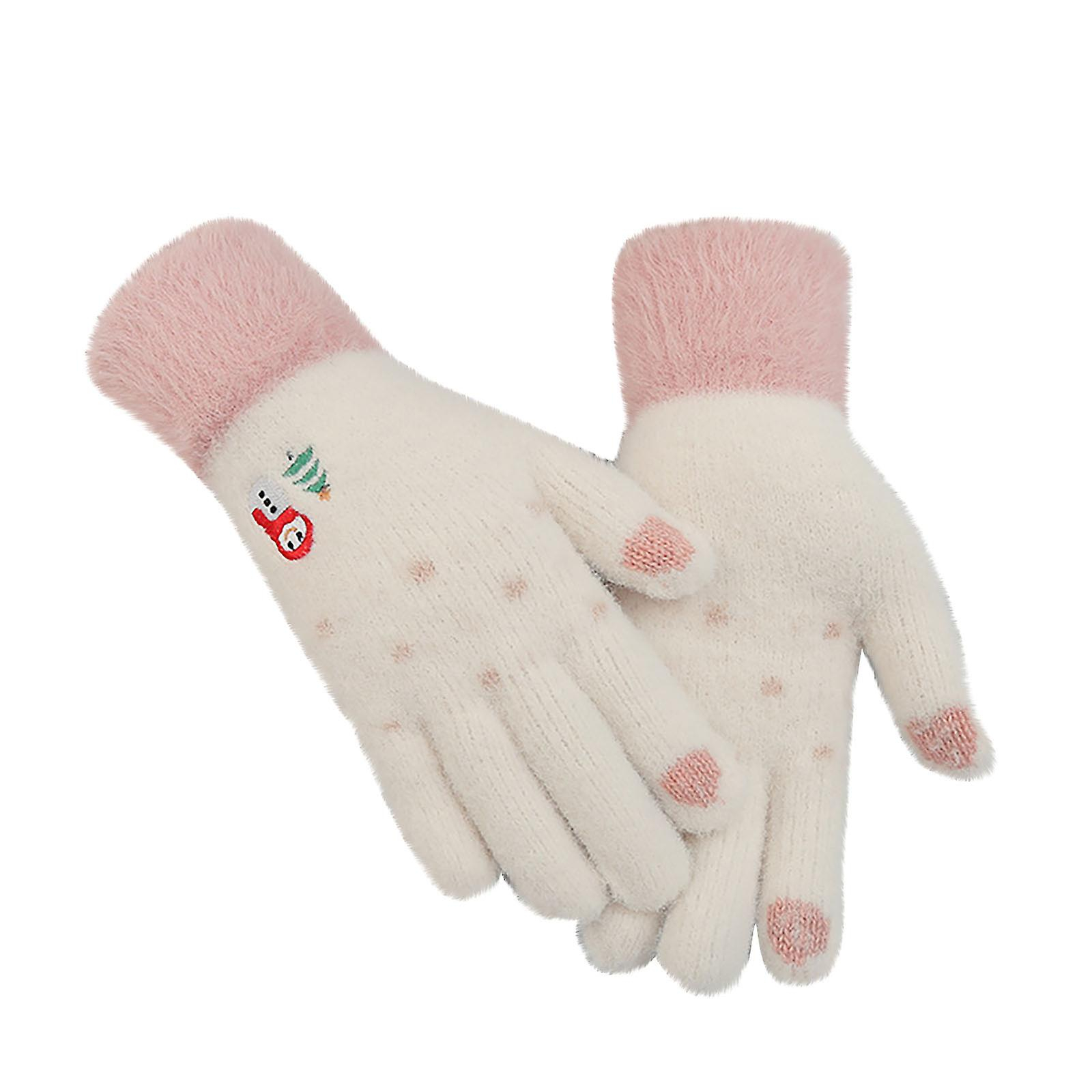 Foto 2 pulgar | Guantes Huoguo  De Moda Invernal  Para Mujer  Mantienen El Calor En Cachemir - Venta Internacional.