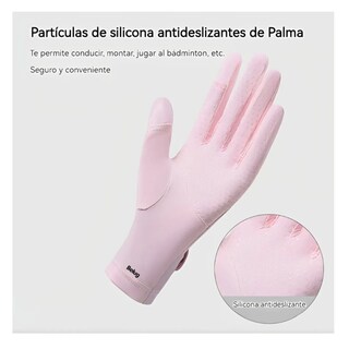 Foto 2 | Antideslizante Protección Solar Guantes De Pantalla Táctil Belug Azul Con Gris