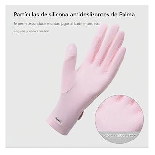 Foto 2 | Antideslizante Protección Solar Guantes De Pantalla Táctil Lab.g Azul Con Gris