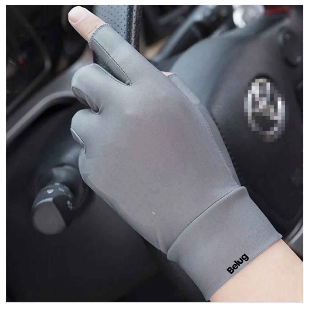 Foto 5 pulgar | Guantes De Protección Solar De Verano Belug  Antideslizantes Gris