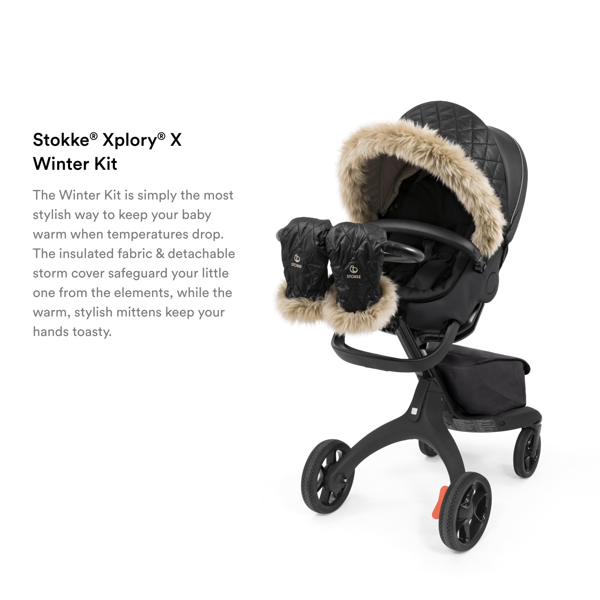 Foto 5 pulgar | Kit De Invierno Stokke Xplory X Onyx Black Para Cochecito De Bebé - Venta Internacional.