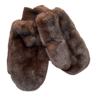 Foto 1 | Guantes Café Peluche Para Dama Mussi