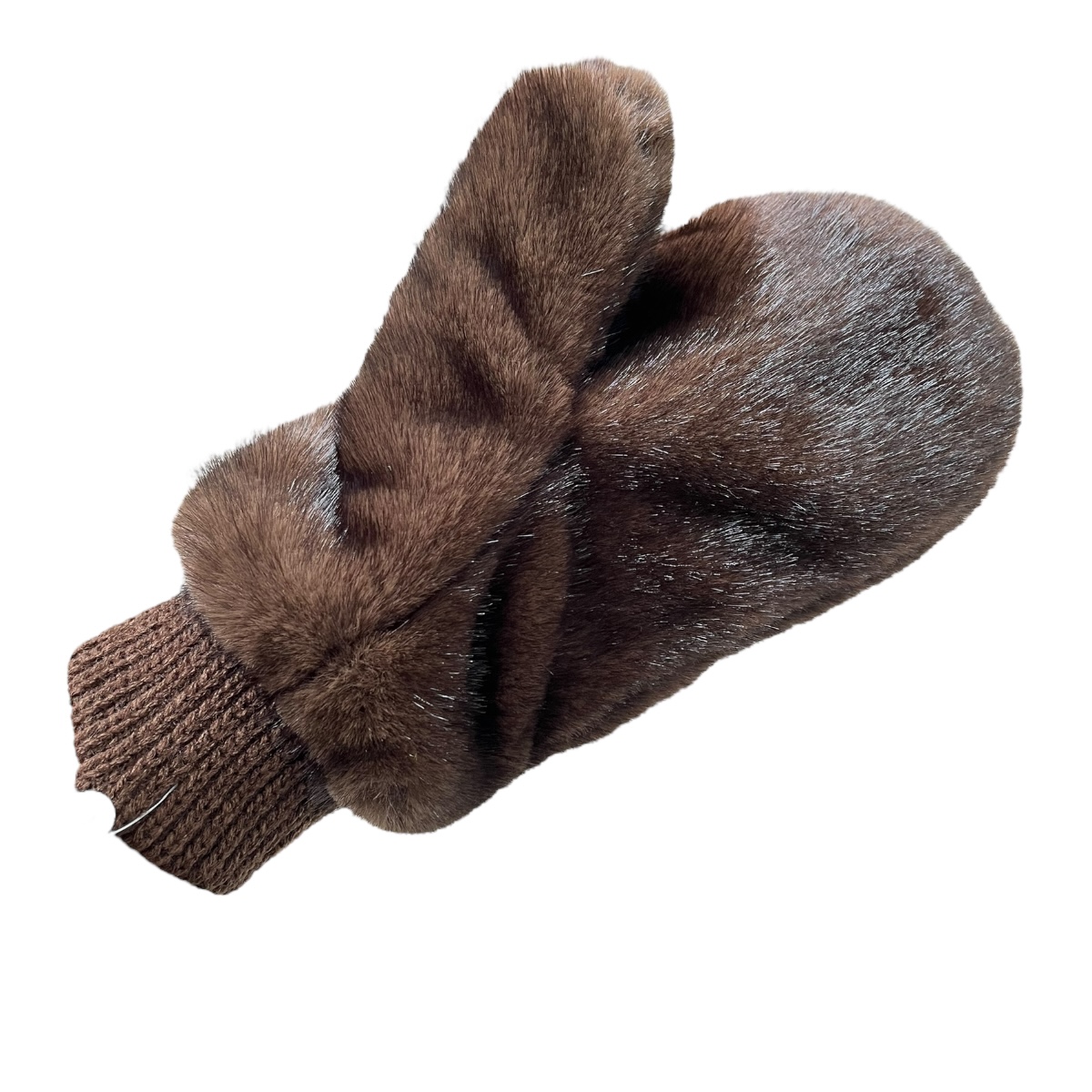 Foto 3 pulgar | Guantes Café Peluche Para Dama Mussi