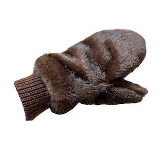 Foto 3 | Guantes Café Peluche Para Dama Mussi
