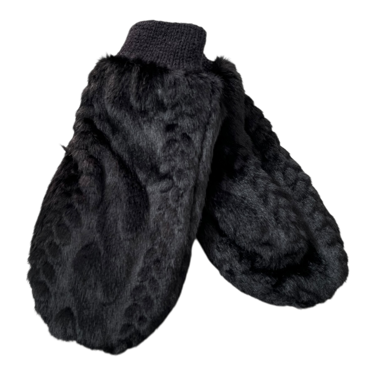 Foto 2 pulgar | Guantes Negro Peluche  Para Dama Mussi