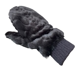 Foto 2 | Guantes Negro Peluche Para Dama Mussi