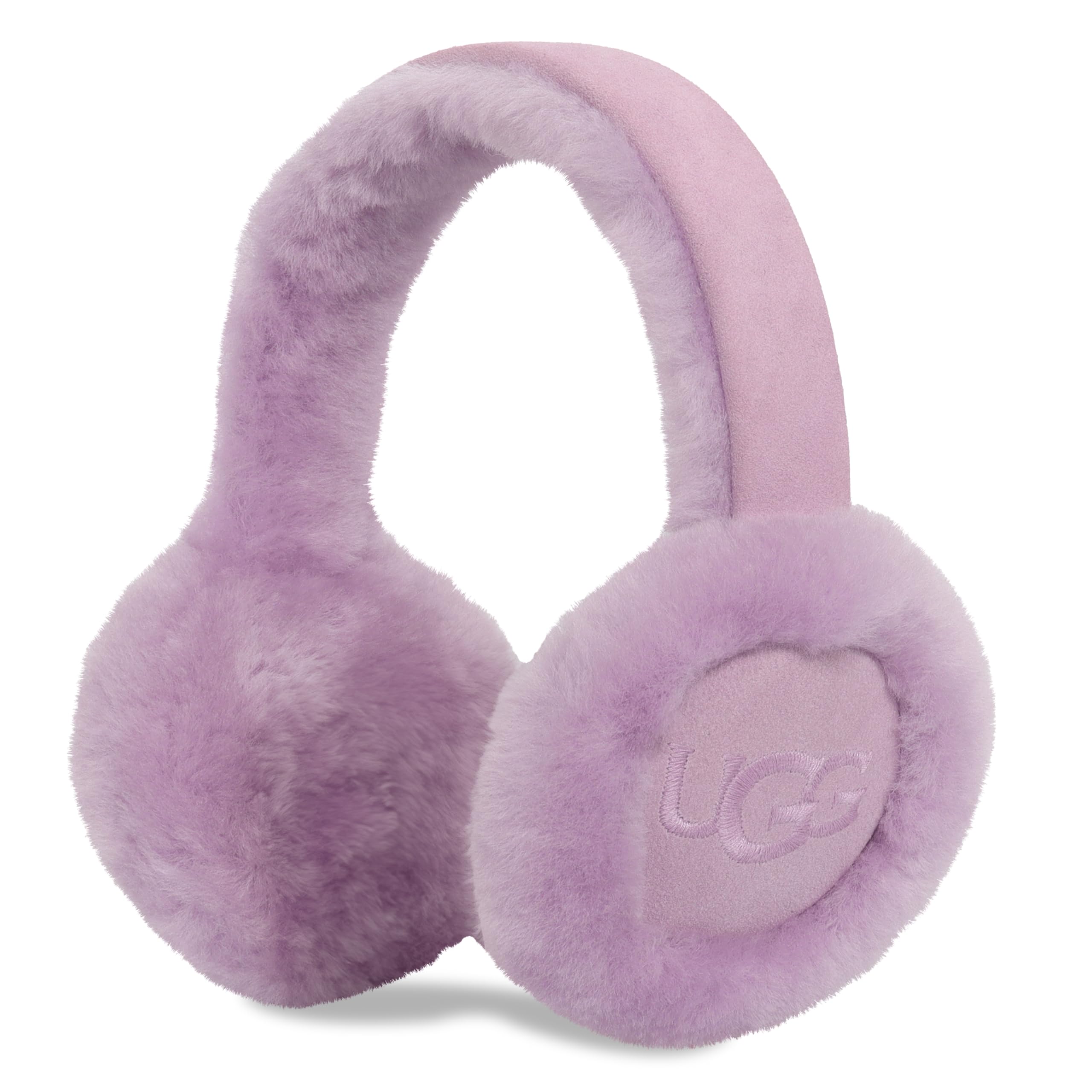 Foto 4 pulgar | Orejeras Ugg De Piel De Oveja Resistente Al Agua Para Mujer, Color Rosa Ceniciento - Venta Internacional.