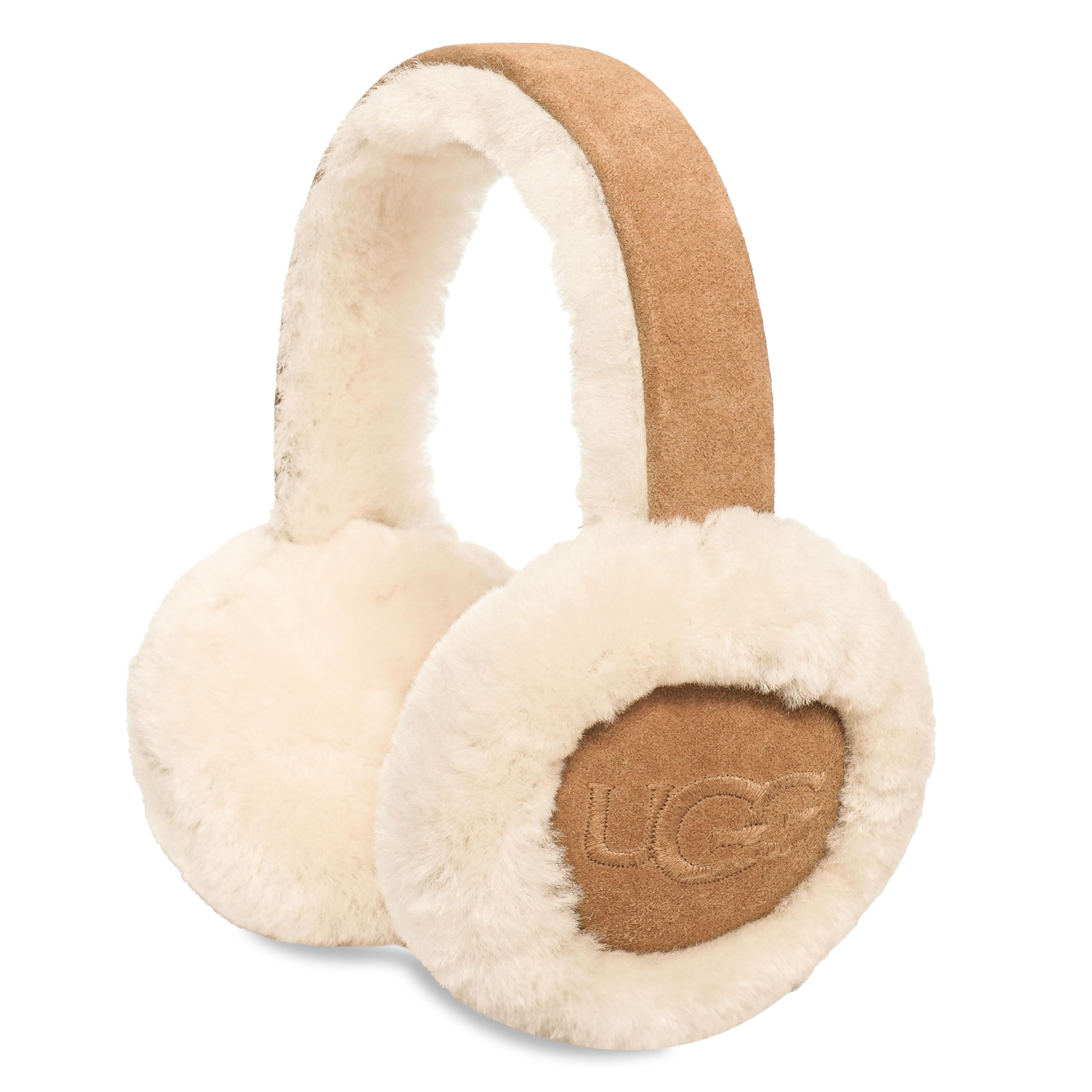 Foto 5 pulgar | Orejeras Ugg De Piel De Oveja Resistentes Al Agua, Color Castaño, Para Mujer - Venta Internacional.