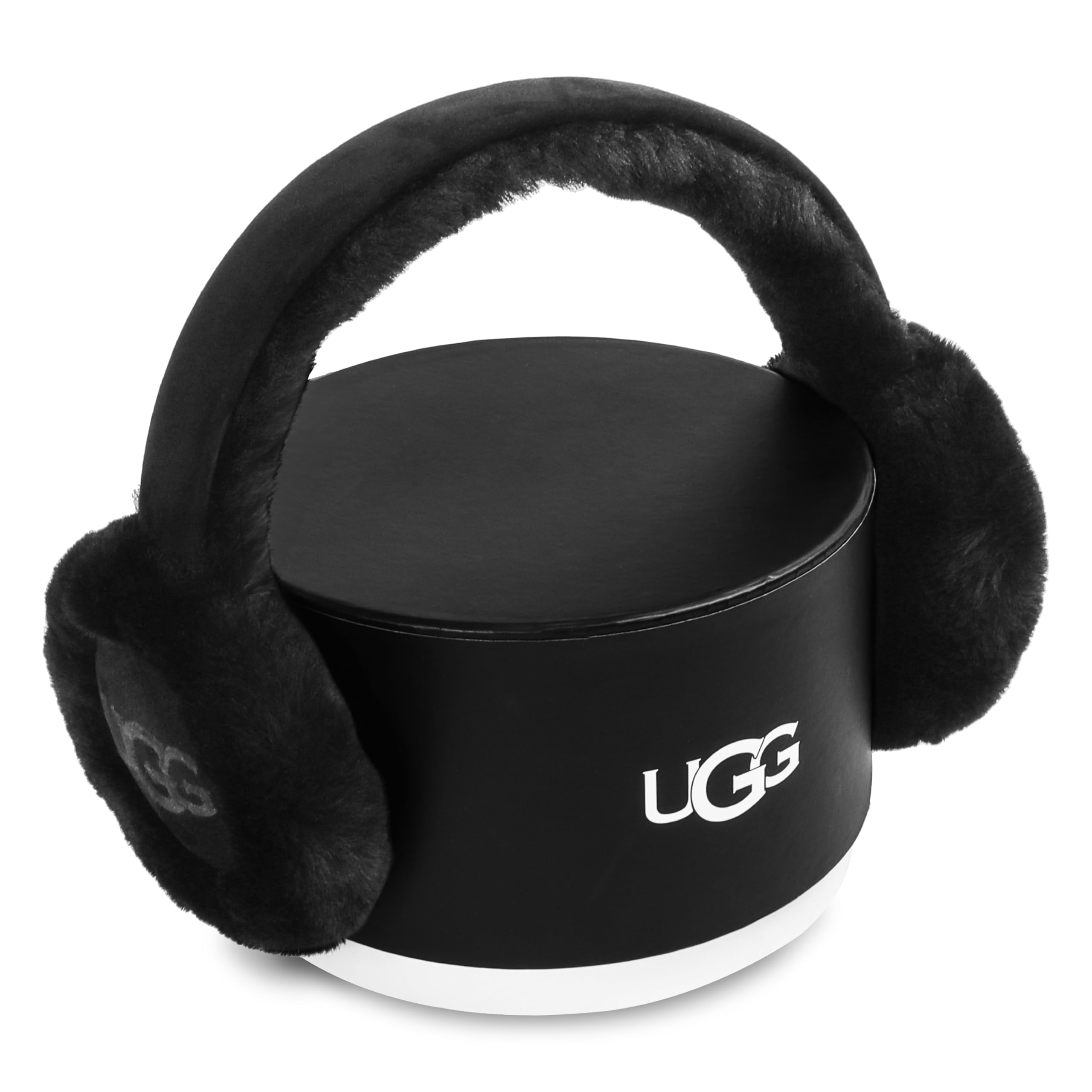 Foto 4 pulgar | Orejeras Ugg De Piel De Oveja Negra Resistentes Al Agua Para Mujer - Venta Internacional.