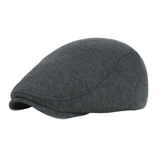 Foto 1 | Gorra Huoguo Negro Y Gris En Espiga Newsboy Baker Boy Tweed - Venta Internacional.