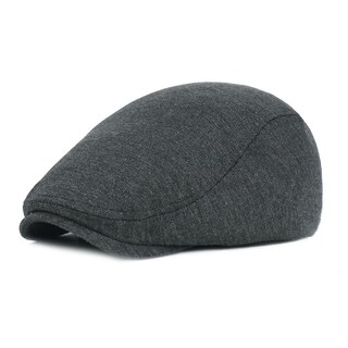 Foto 2 | Gorra Huoguo Negro Y Gris En Espiga Newsboy Baker Boy Tweed - Venta Internacional.