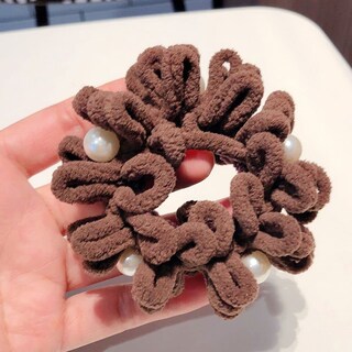 Foto 5 | Corbatas Para El Pelo Huoguo Anchas Y Dulces Regalo Con Perlas Para Mujer - Venta Internacional.