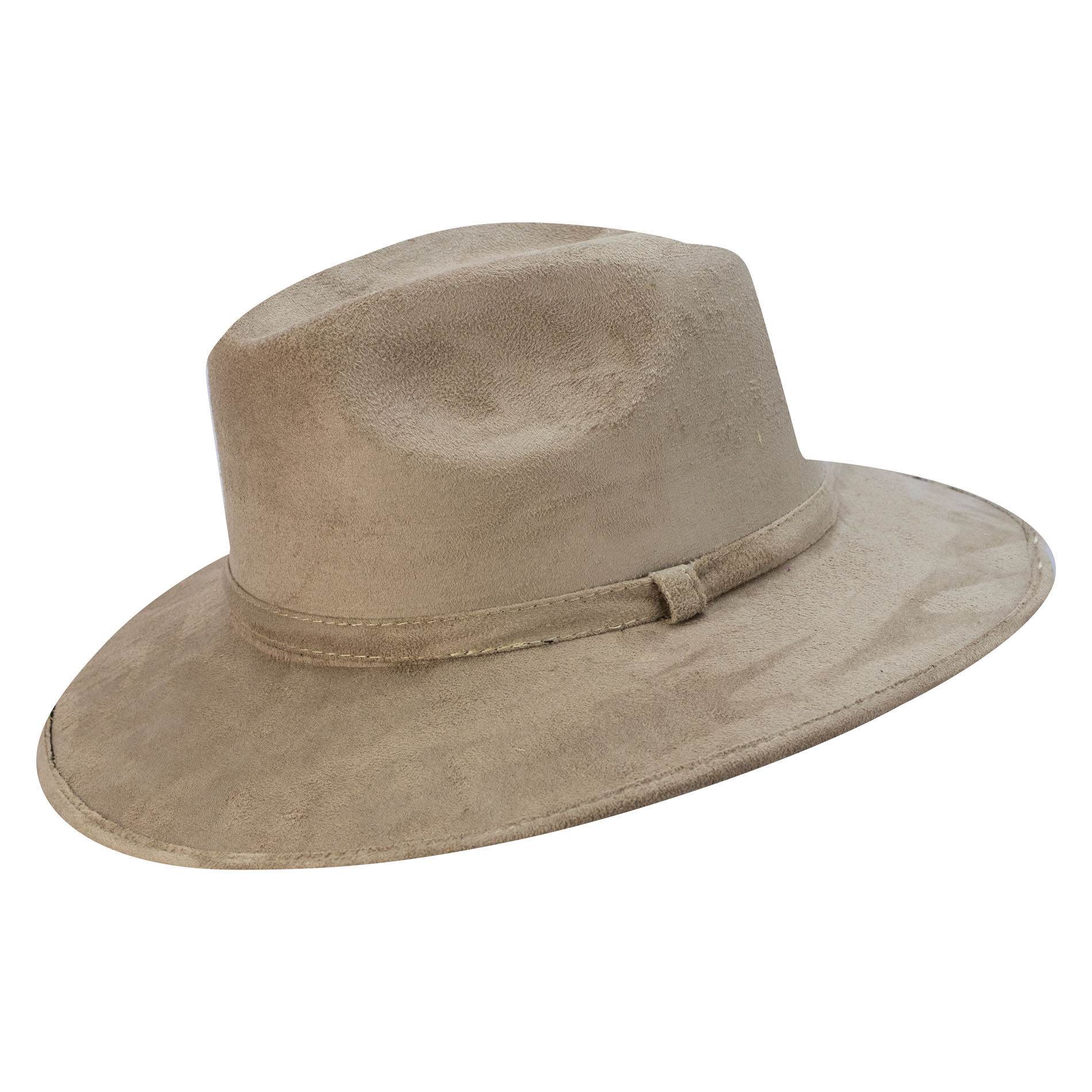 Foto 2 pulgar | Sombrero Unisex Beige Gamuzina Gamuza Sintética Indiana M Nueva Imagen