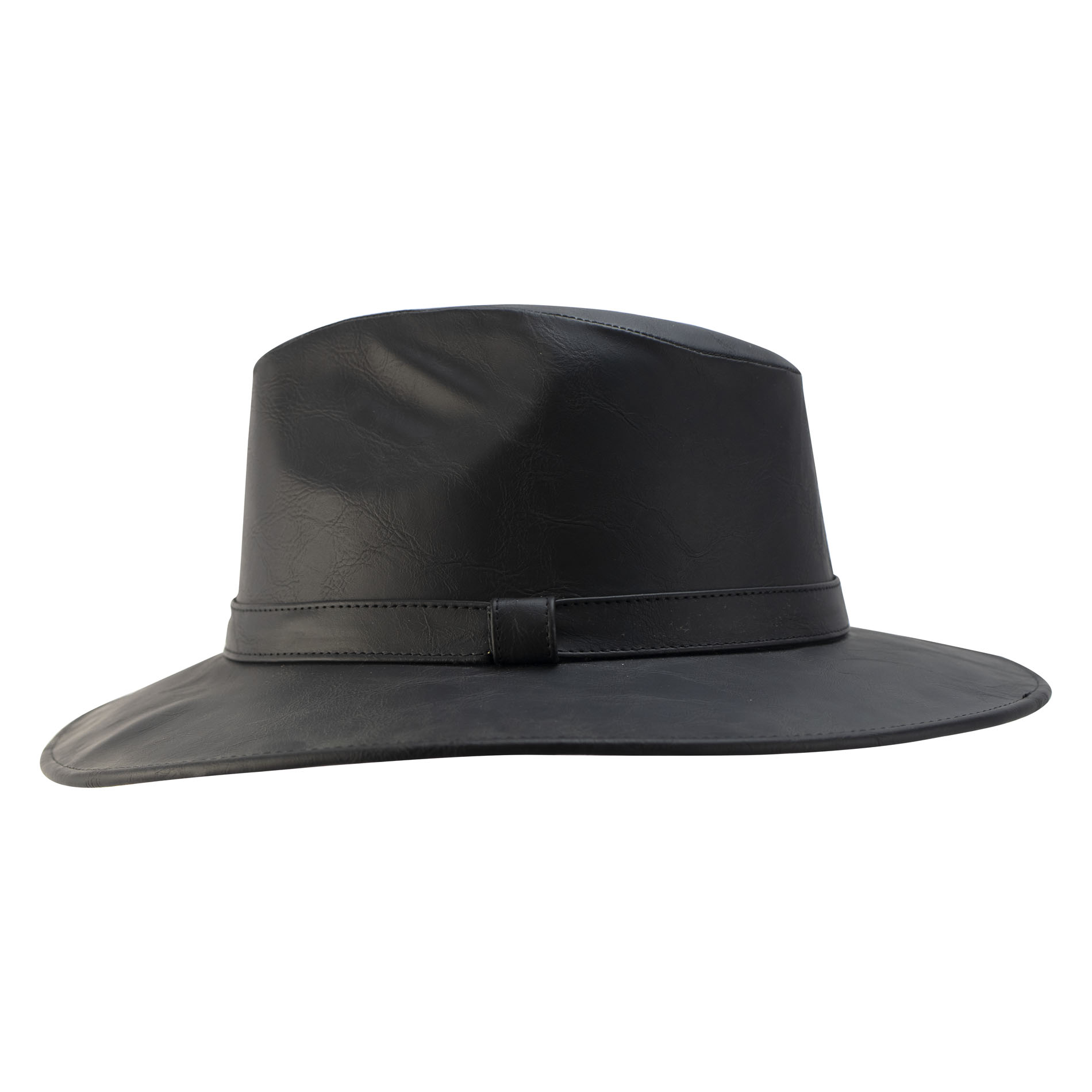 Foto 2 pulgar | Sombrero Unisex Negro Vinipiel Trenza Sintetico Indiana M Nueva Imagen
