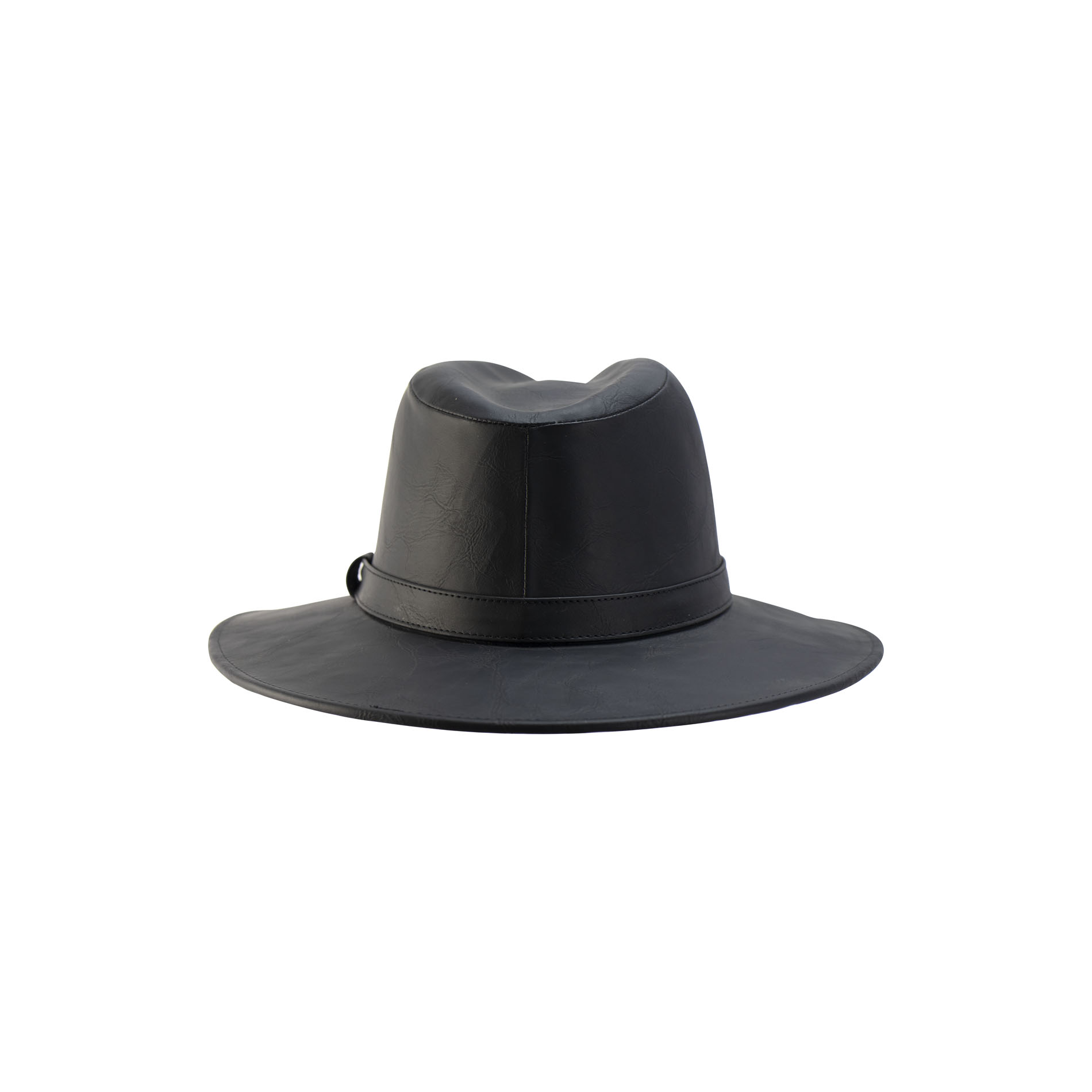 Foto 4 pulgar | Sombrero Unisex Negro Vinipiel Trenza Sintetico Indiana M Nueva Imagen