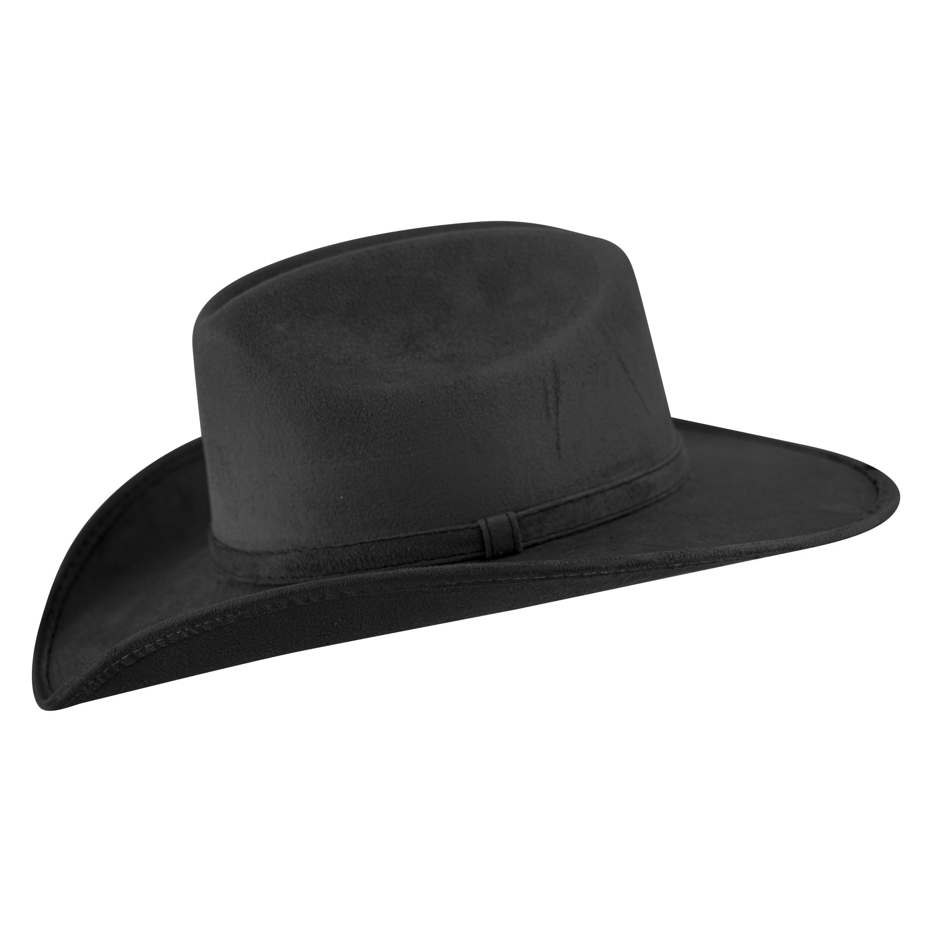 Foto 1 | Sombrero Unisex Negro Gamuzina Gamuza Americana ''m'' Nueva Imagen