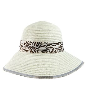 Foto 6 | Sombrero De Mujer Ala Ancha de Paja Plegable Blanco
