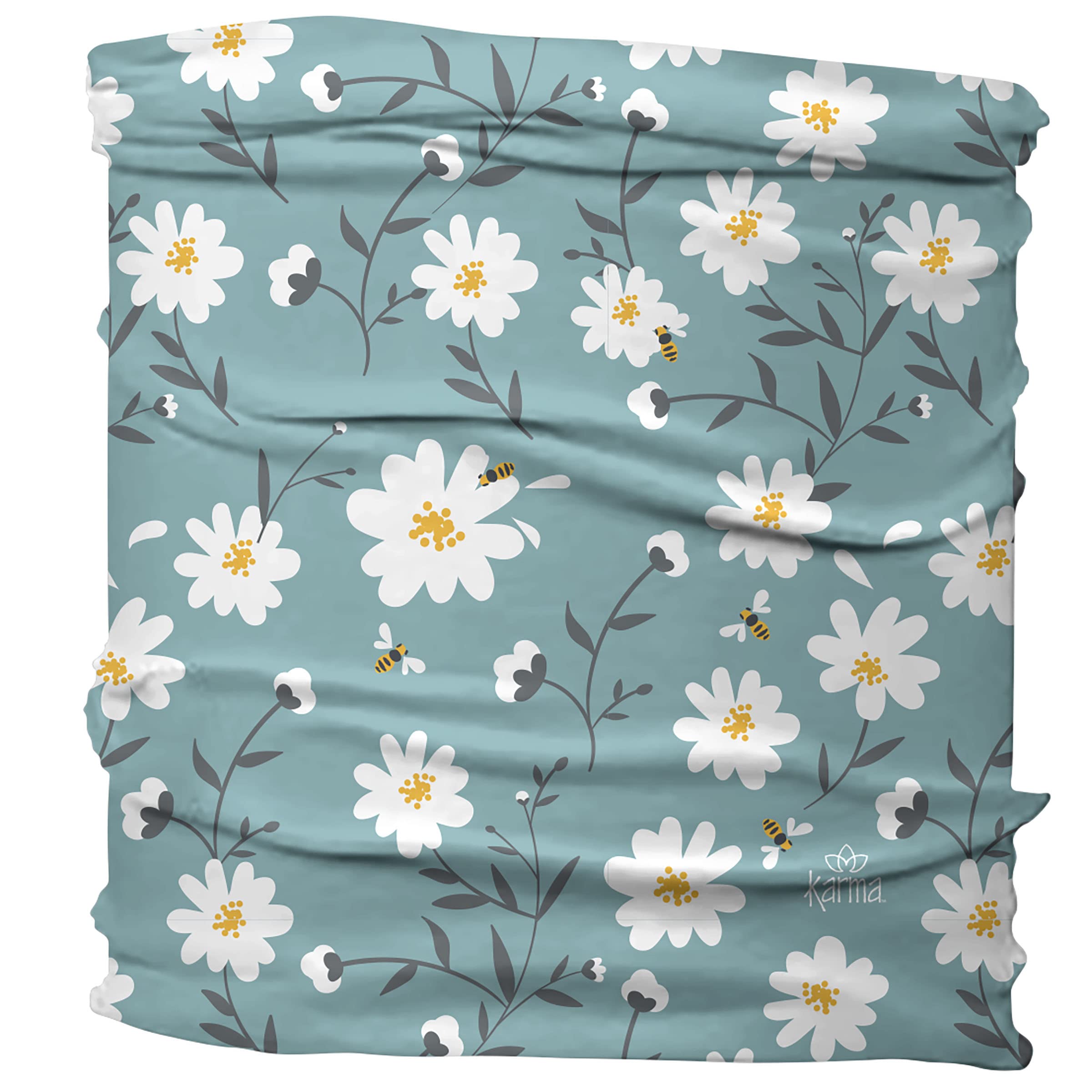 Foto 3 pulgar | Diadema Karma Daisy Para Mujer De Tela Azul Y Blanca Mediana - Venta Internacional.
