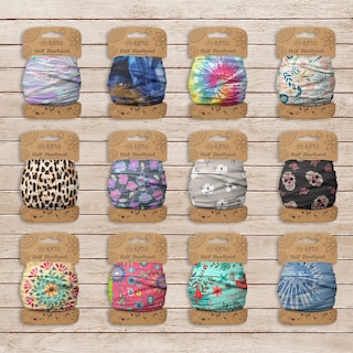 Foto 4 | Diadema Karma Daisy Para Mujer De Tela Azul Y Blanca Mediana - Venta Internacional.