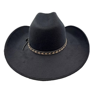 Foto 3 | Sombrero Vaquero Moda Texana 100% Lana Unisex Horma Elegante Negro Talla L