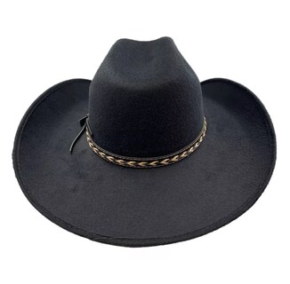 Foto 3 | Sombrero Vaquero Belug Texano Unisex Horma Elegante Negro Talla L