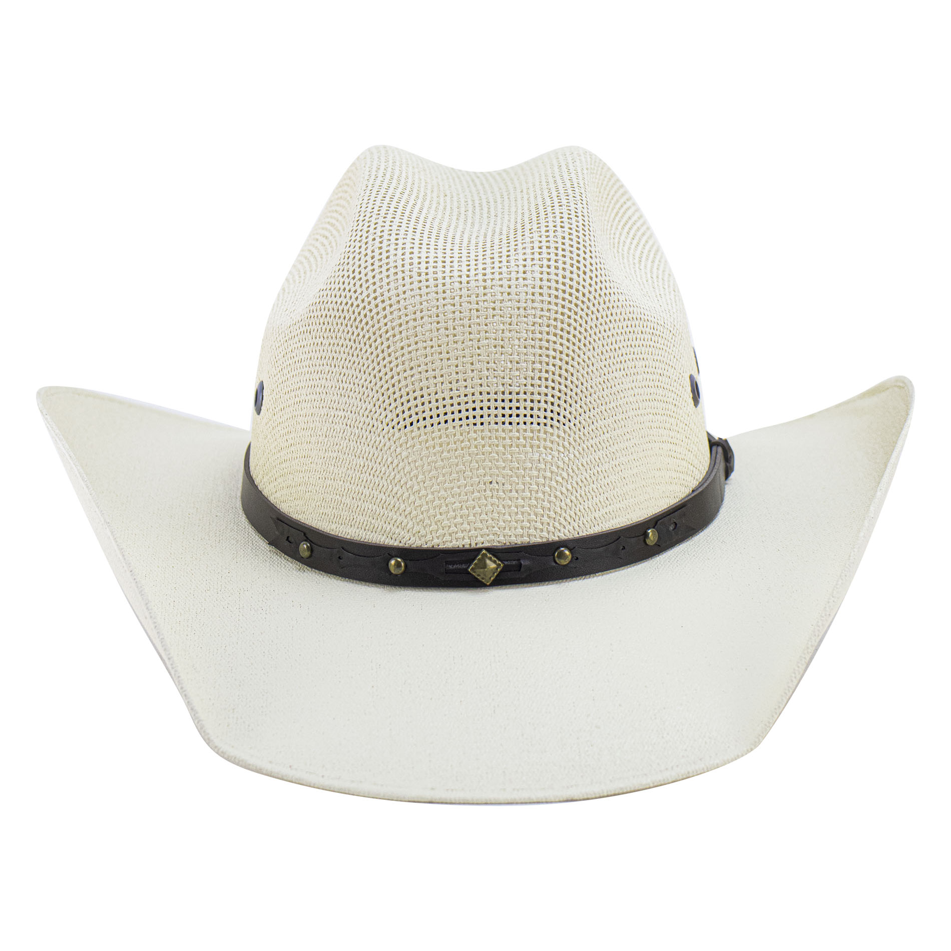Foto 3 pulgar | Sombrero Unisex Hueso Cuadrille Liso Papel Arroz Chihuahua ''m'' Nueva Imagen