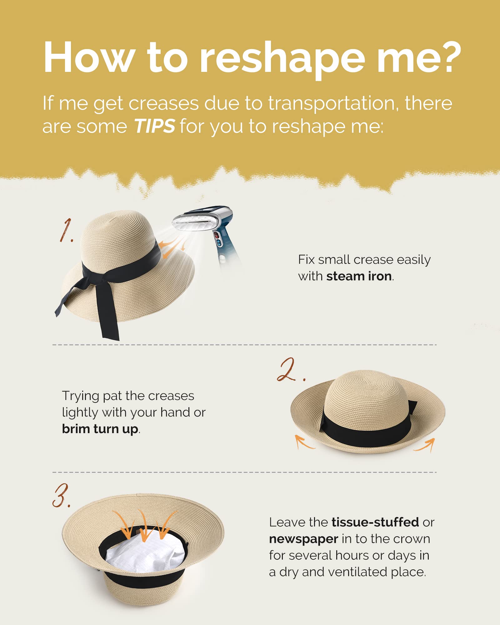 Foto 7 | Sombrero Furtalk Womens Beach Sun Straw Upf 80+ - Venta Internacional