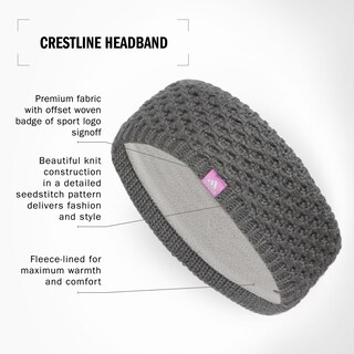 Foto 3 | Diadema de Punto Adidas Gris Ónix con Forro Polar- Venta Internacional