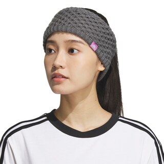 Foto 4 | Diadema de Punto Adidas Gris Ónix con Forro Polar- Venta Internacional