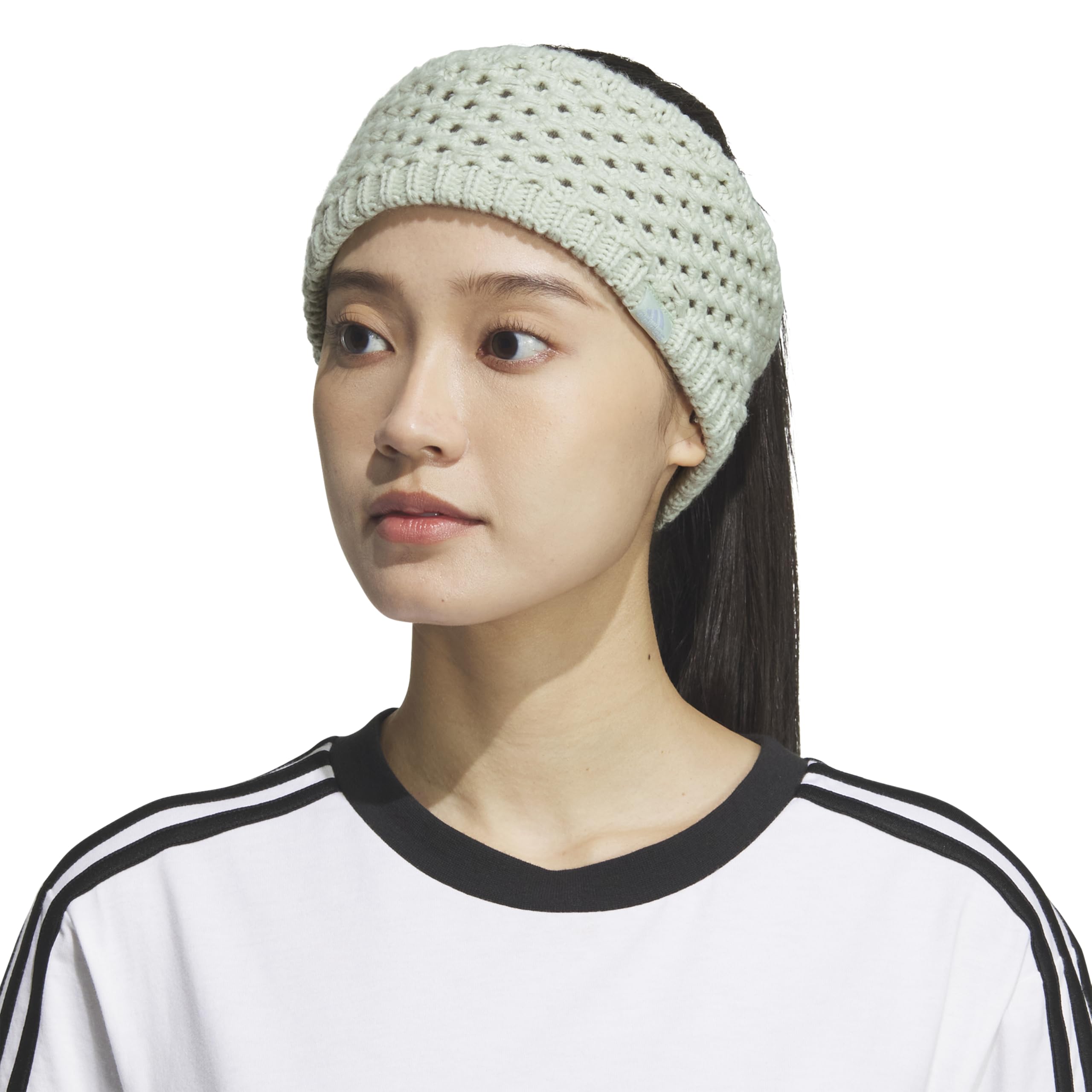 Foto 5 pulgar | Diadema Adidas de Punto para Invierno con Forro Polar  Verde - Venta Internacional