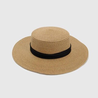Foto 2 | Sombrero Sun Hat Scala 0078cf Coffee Flat De Rafia Para Mujer - Venta Internacional.