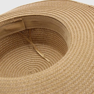 Foto 4 | Sombrero Sun Hat Scala 0078cf Coffee Flat De Rafia Para Mujer - Venta Internacional.