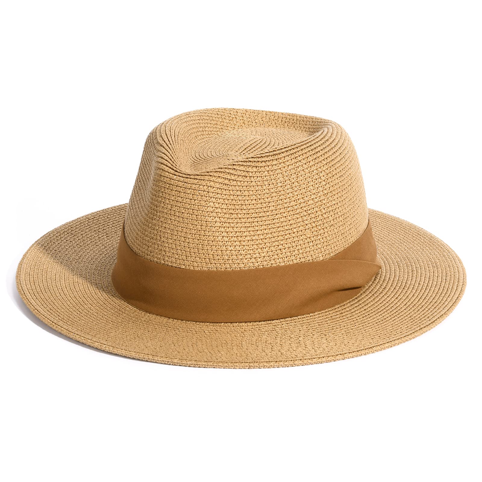 Foto 2 pulgar | Sombrero Panameño De Paja Furtalk De Ala Ancha Fedora Upf 80 Para Mujer - Venta Internacional.