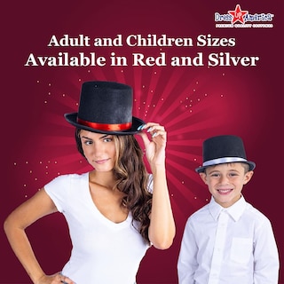Foto 4 | Top Hat Dress Up America Black Magician Party Gorro Unisex - Venta Internacional.