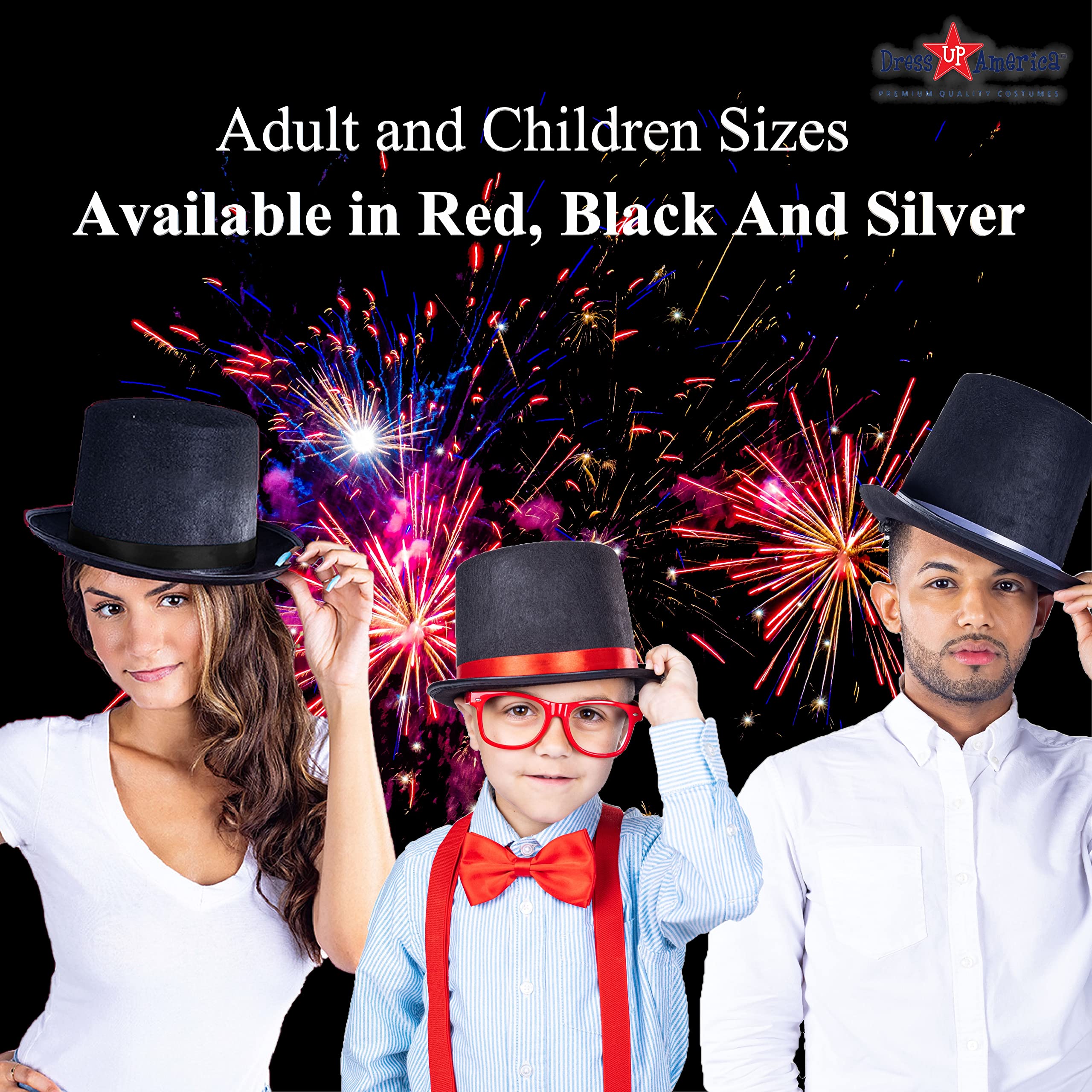 Foto 5 pulgar | Top Hat Dress Up America Black Magician Party Gorro Unisex - Venta Internacional.