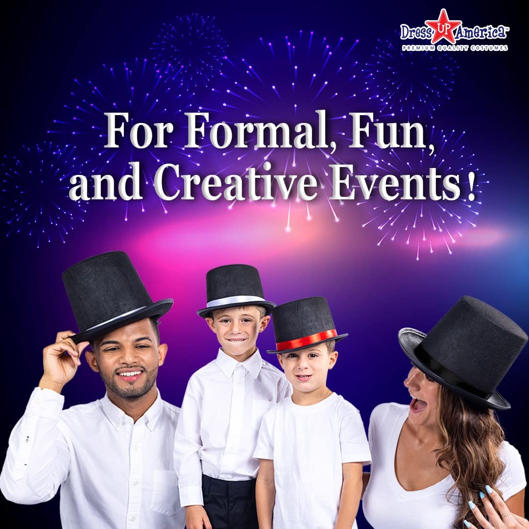 Foto 6 pulgar | Top Hat Dress Up America Black Magician Party Gorro Unisex - Venta Internacional.