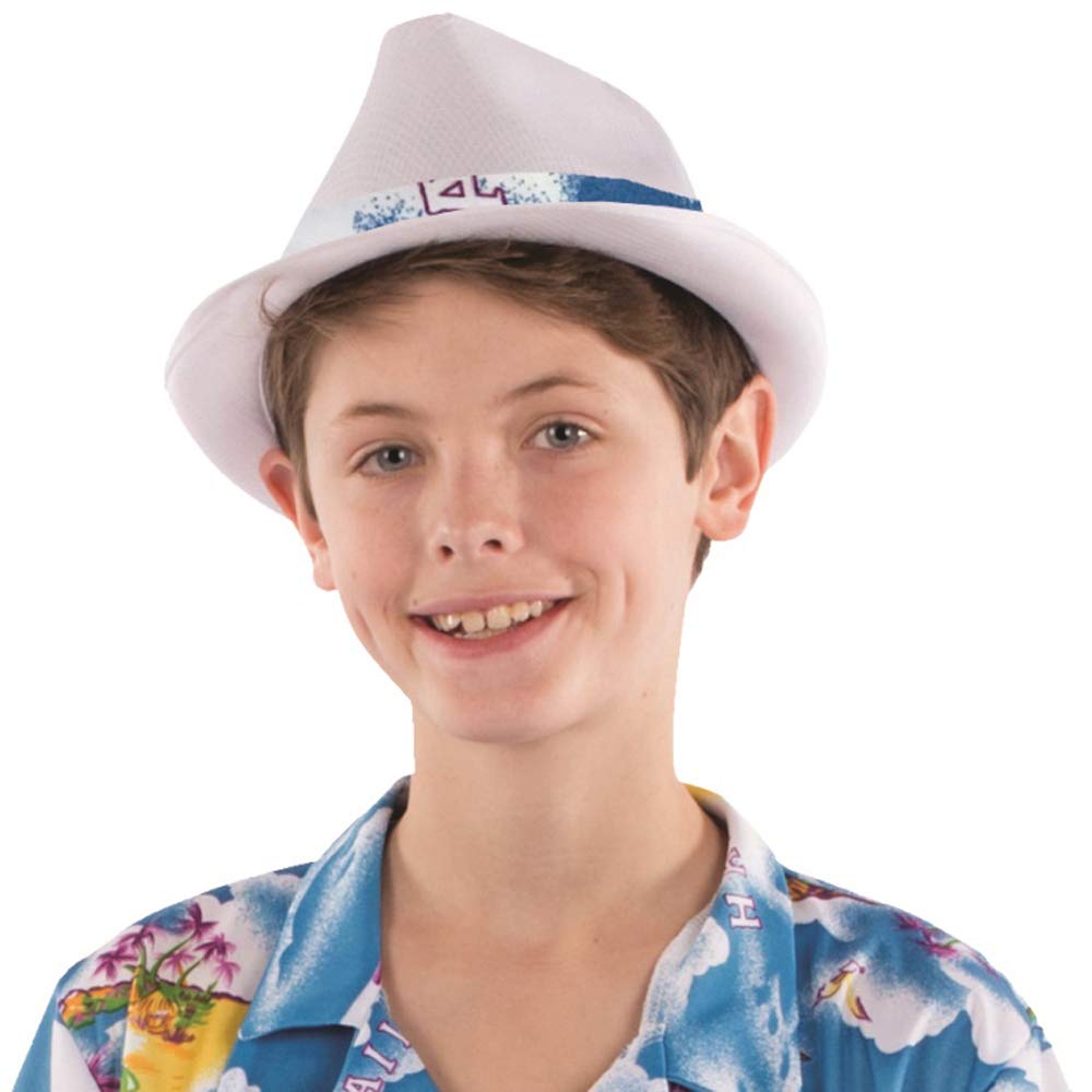 Foto 2 pulgar | Sombrero Fedora Dress Up America Hawaiian Para Niños Y Adultos - Venta Internacional.