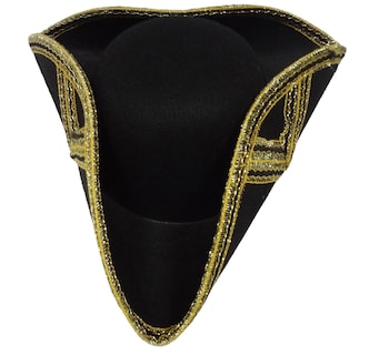 Foto 3 | Sombrero Con Forma De Tricornio Para Vestir A Estados Unidos, Histórico, Colonial, Negro - Venta Internacional.