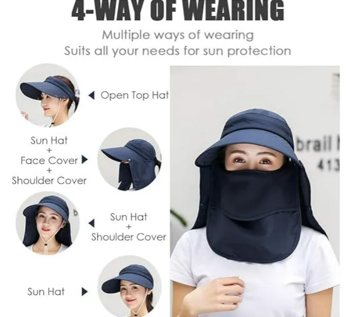 Foto 4 pulgar | Elegante Sombrero De Sol Xtellar Para Mujeres – Protección Upf 50+ Con Estilo