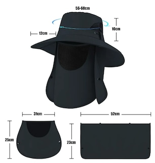 Foto 2 | Kit De Protección Solar Xtellar Para Exteriores Con Sombrero De Pescador Secado Rápido