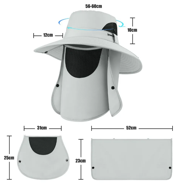 Foto 3 pulgar | Kit De Protección Solar Xtellar Para Exteriores Con Sombrero De Pescador Secado Rápido