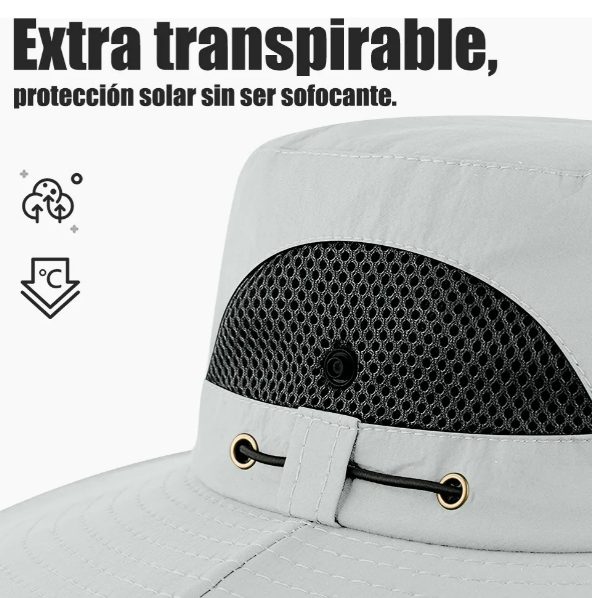 Foto 4 pulgar | Kit De Protección Solar Xtellar Para Exteriores Con Sombrero De Pescador Secado Rápido