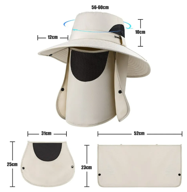 Foto 3 pulgar | Kit De Protección Solar Xtellar Para Exteriores Con Sombrero De Pescador Secado Rápido