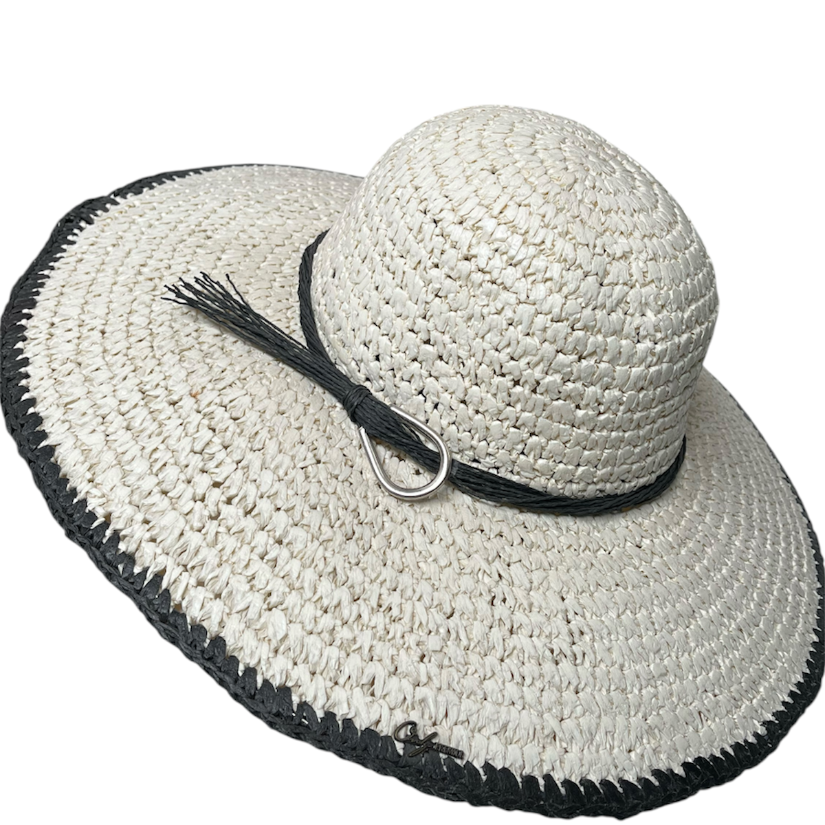 Foto 1 | Sombrero Playero Paja Negro Premier